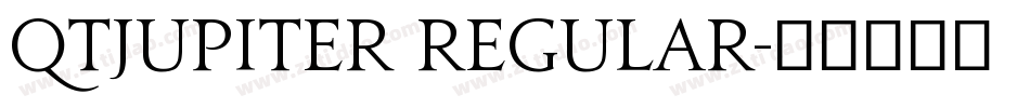 QTJupiter Regular字体转换